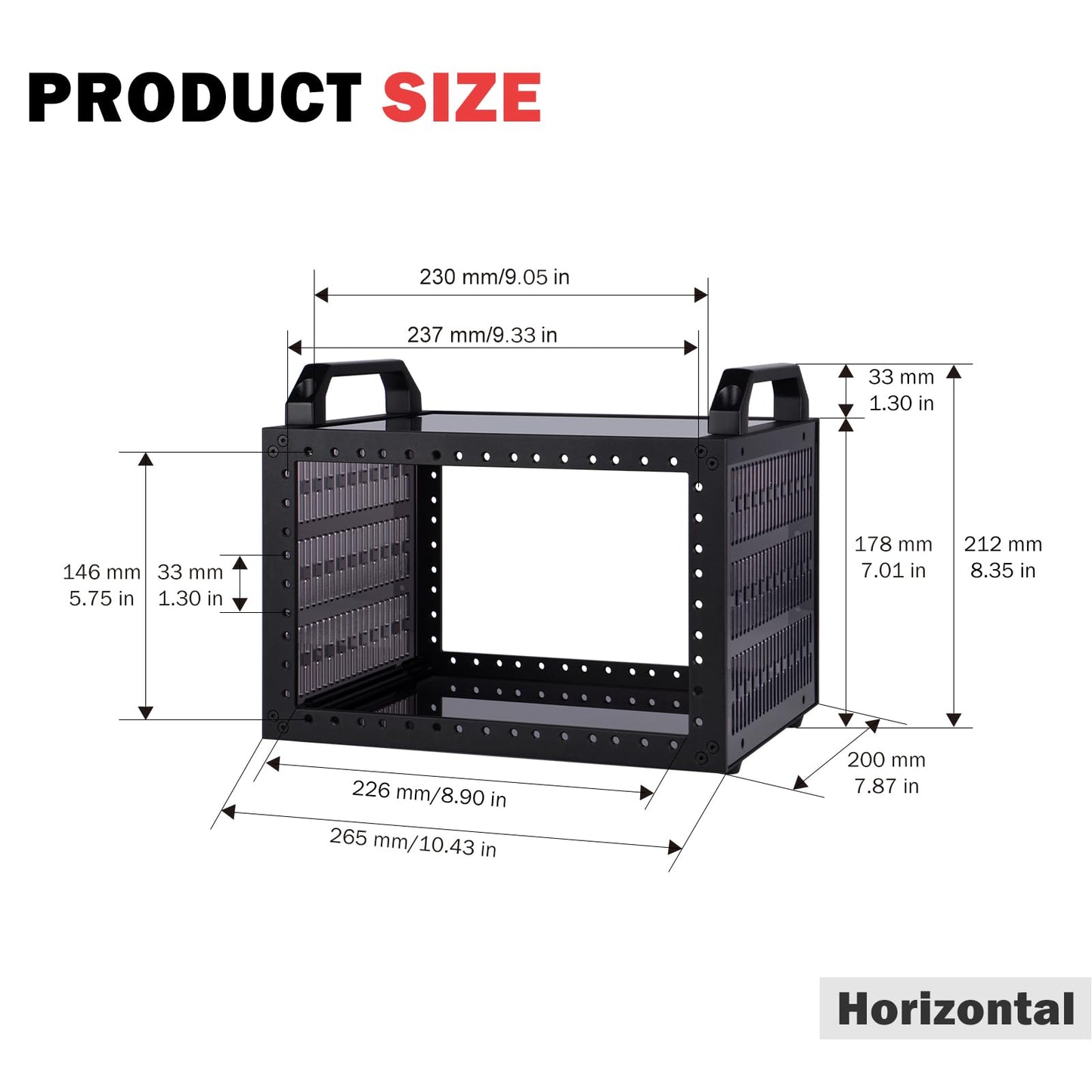 GeeekPi DeskPi RackMate TT Mini Server Cabinet for Mini PC, Network, Servers, Audio, and Video Equipment