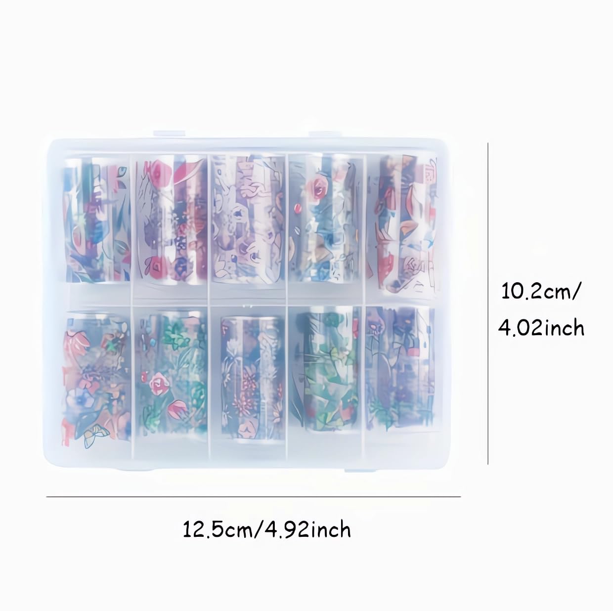 10 Rolls Flowers Plants Nail Foils Transfer Nail Art Flower Nail Stickers Spring Summer Foil Nail Art Supplies Leaves Rose Cranes Nails Foil Transfer Stickers Starry Sky Paper Manicure for Women