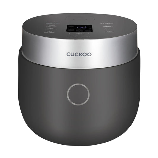CUCKOO Non-Pressure Rice Cooker 8-Cup Uncooked / 16-Cup Cooked with Induction Heating Technology, Versatile Rice Maker with 12 Menu Options and Steam Plate, Voice Guide, Gray (CR-HA0810FG)