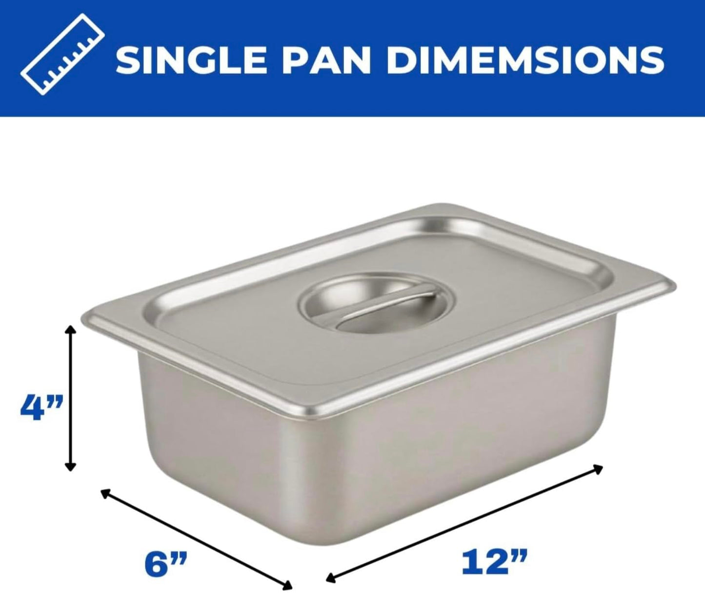 Deep Fryer Cart with 2 Baskets | 3 Gallon Single Tank | 2 Pan Steam Table | Portable 4 Wheel | Stainless Steel | Outdoor Propane Frying Cart for Chicken, Fish, & More | Commercial & Home