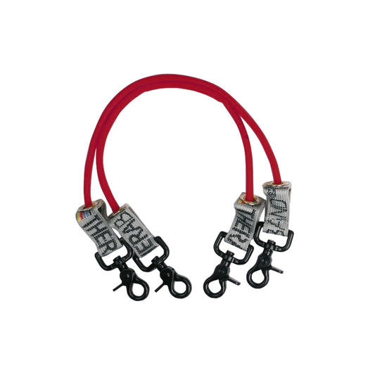 THERABAND Resistance Tubing with Connectors for Wall, Rehab & Wellness Station, Medium Level 3, Set of 2, 12-Inch Red Tubing for Physical Therapy, Exercise, Rehab, Clinics & Pilates, Latex Tubes
