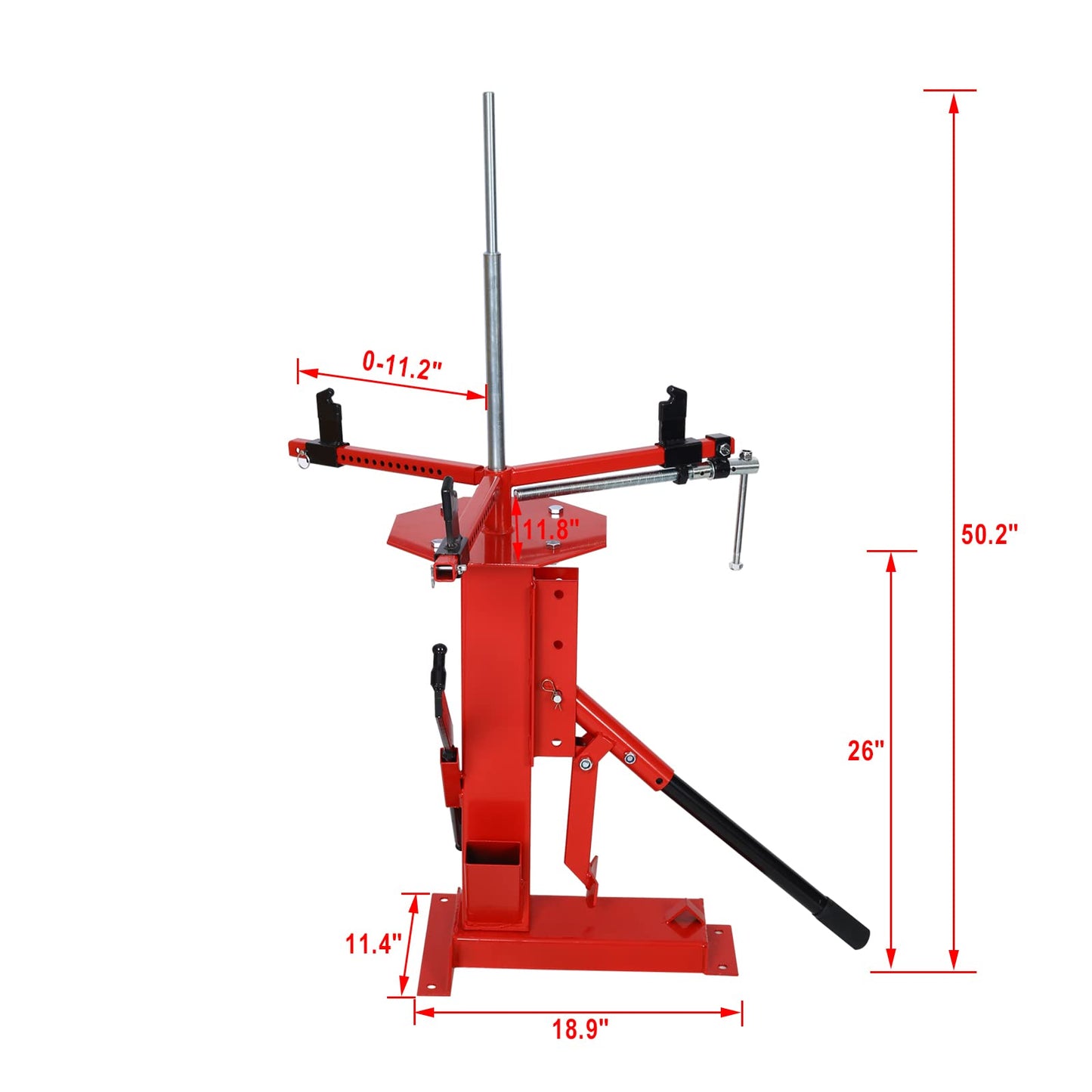 Montary Manual Tire Changer, Portable Tire Changer Machine Hand Bead Breaker Mounting Tool for 4" to 21" Tires and 24mm Bearings, Heavy Duty Tire Changer for Car Motorcycle Truck Home Garage ATV Wheel