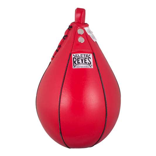CLETO REYES Platform Leather Punching Speed Bag for Boxing, MMA, Muay Thai, Training Equipment, Classic Red, Medium