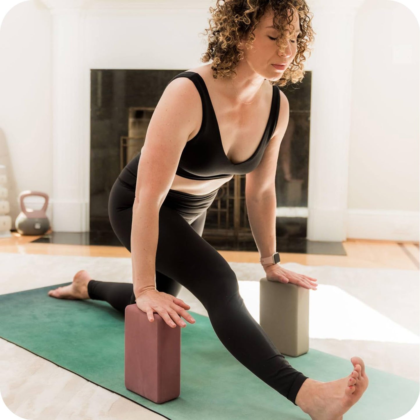 WeGym Yoga Mat, 4mm Cushioned Exercise Mat for Yoga, Pilates, Home Workouts - Anti Slip Polyurethane Yoga Mat, Desert Tan