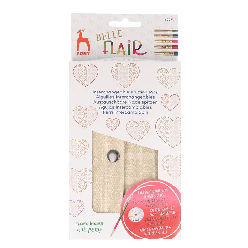 Pony Belle Flair Interchangeable Knitting Tips Set 14cm 3.00-5.00mm
