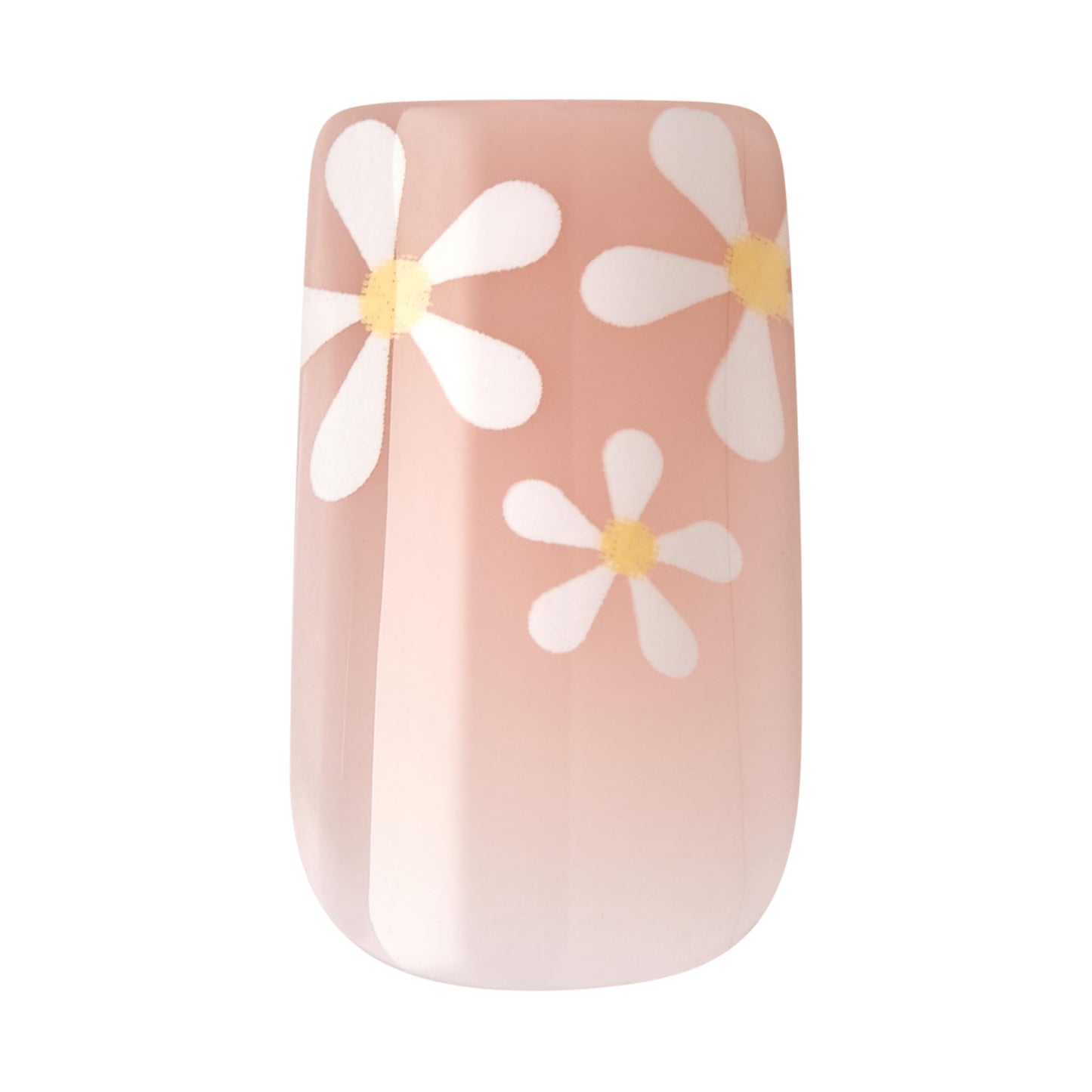 KISS Classy, Press On Nails, Nail glue included, 'Stay Charmed', White, Medium Size, Square Shape, Includes 28 Nails, 2g glue, 1 Manicure Stick, 1 Mini File (Pack of 2)