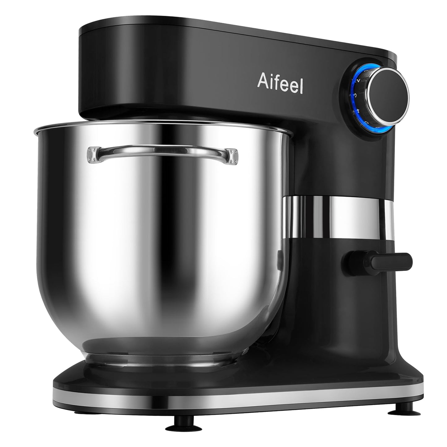 Aifeel 10.5 QT Stand Mixer,900W Electric Food Dough Mixer,Large Capacity Tilt-Head Kitchen Electric Mixer with Dough Hook,Beater,Whisk & Splash Guard,Dishwasher-Safe Attachments for Baking(Black)