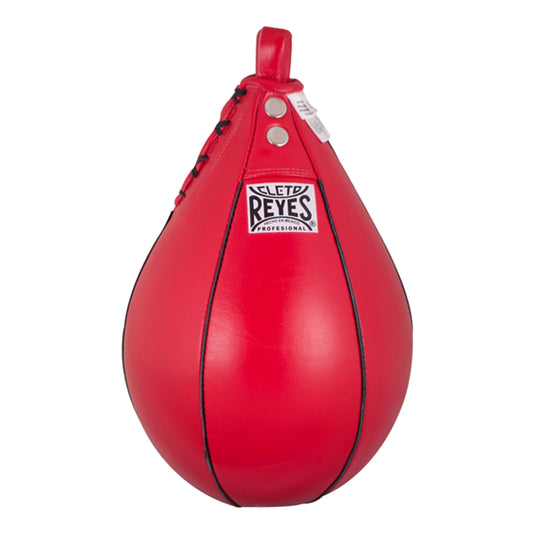 CLETO REYES Platform Leather Punching Speed Bag for Boxing, MMA, Muay Thai, Training Equipment, Classic Red, Small
