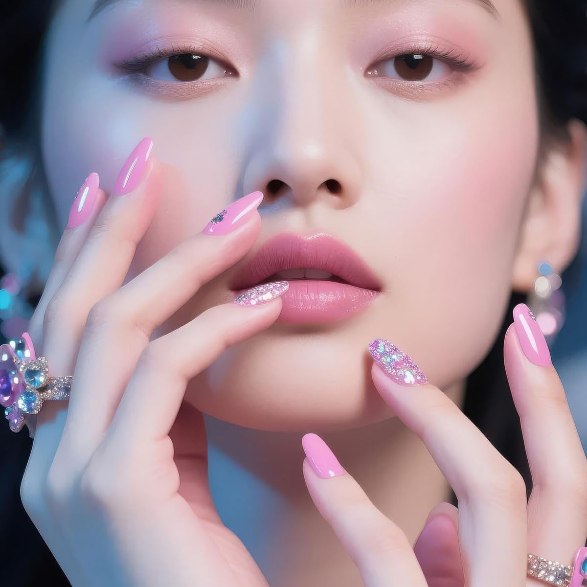 Leopard Print French Tip Press on Toenails Short Square Fake Toenails Summer False Toe Nails Glossy Acrylic Toenail with Cute 3D Pink Bow Design Full Cover Stick on Toe Nail for Women Manicure 24pcs