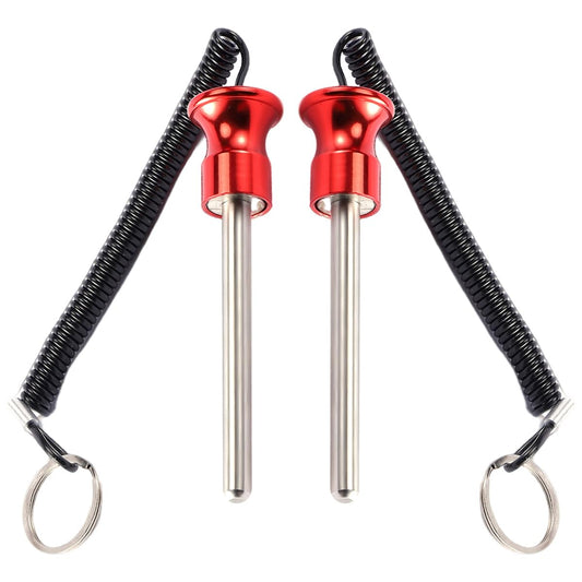 Gym Pin, Weight Stack Pin, Magnetic Weights Pin, Universal Magnetic Weight Pin with Pull Rope, Gym Pins for Weight Stack, Home Gym Parts, Exercise Machine Parts & Accessorie (Red *2)