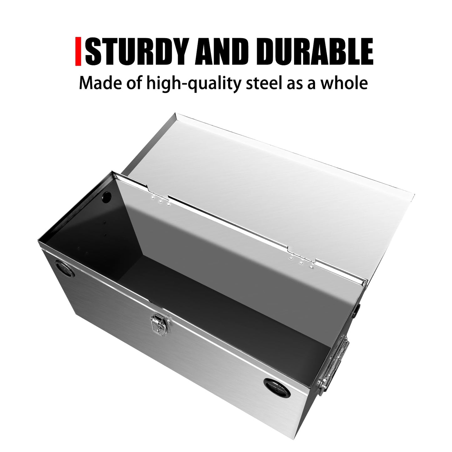 Peastorm 12V Car/RV/Marine Battery Box, Stainless Steel Battery Relocation Kit for Trailer, Boat, Trolling Motor, Kayak (Double Battery Box)