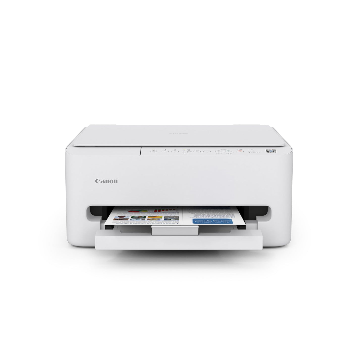 Canon PIXMA TS4320 Wireless Color Inkjet Printer for Duplex Printing, White – Home Printer with Copier/Scanner, Compact Design, Easy Setup, 1 Year Limited Warranty