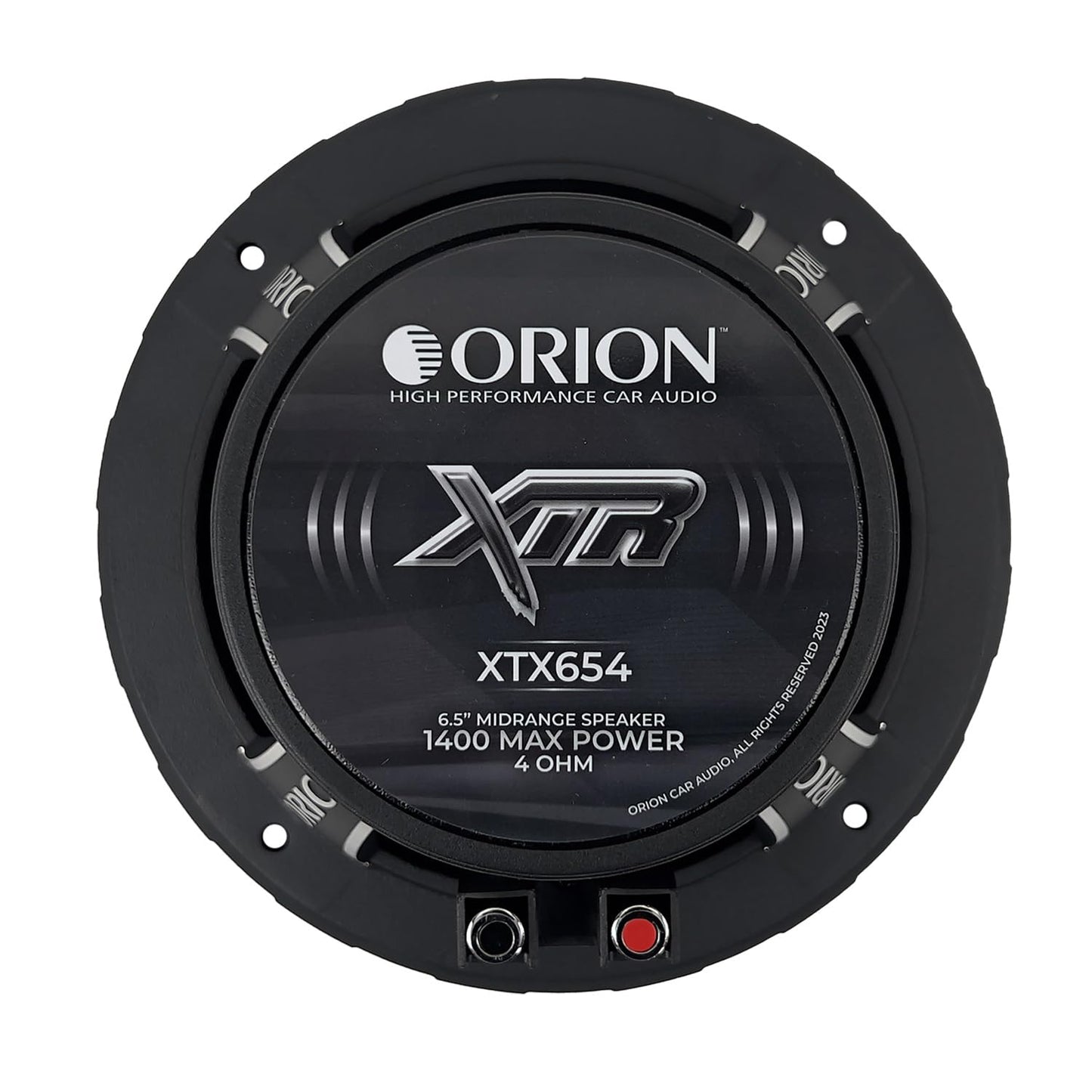 ORION XTR XTX654 High Efficiency 6.5" Mid-Range Bullet Loudspeakers, 1400W Max Power, 350W RMS, 4 Ohm, 1.5" Voice Coil - Pro Car Audio Stereo, Midrange Speakers (Pair)