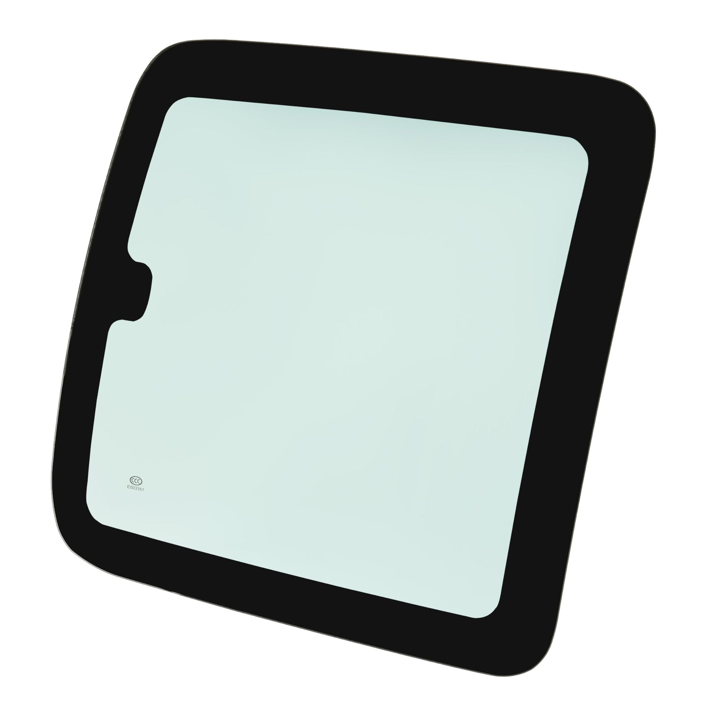 ALMULOO Privacy Movable Rear Quarter Window Glass Compatible with 1999-2007 Chevrolet Silverado / GMC Sierra 1500 2500 3500 Extended Cab Passenger Right Side Light Green