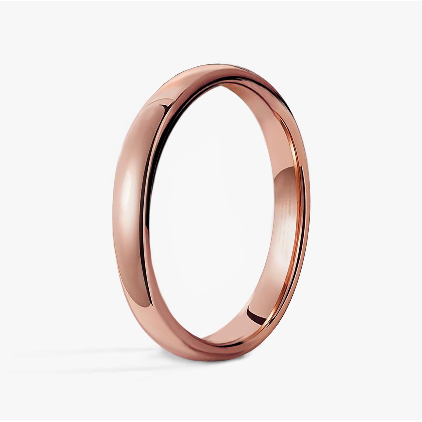 IVY & BAUBLE Pure Uncoated Solid Copper Ring for Men & Women — Lab-Tested, Raw Authentic Copper Band, Wellness Jewelry, Crafted in USA, 3mm, Size 4
