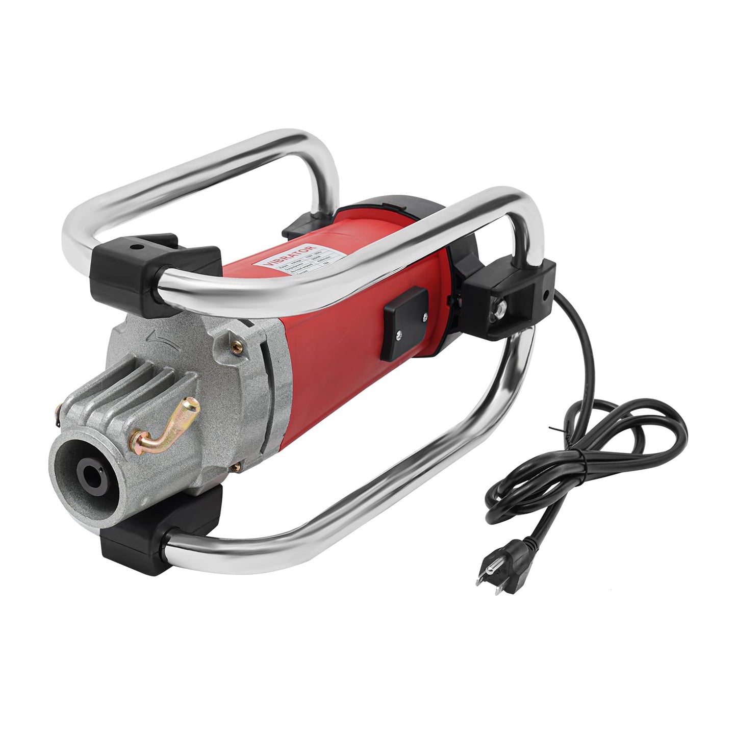 Electric Concrete Vibrator, Insertion Concrete Vibrating Tool, 2000W Portable Hand Held Portable Concrete Vibrator with a 13.12FT Long Vibrating Shaft, Cement Construction Vibrarator (Red)