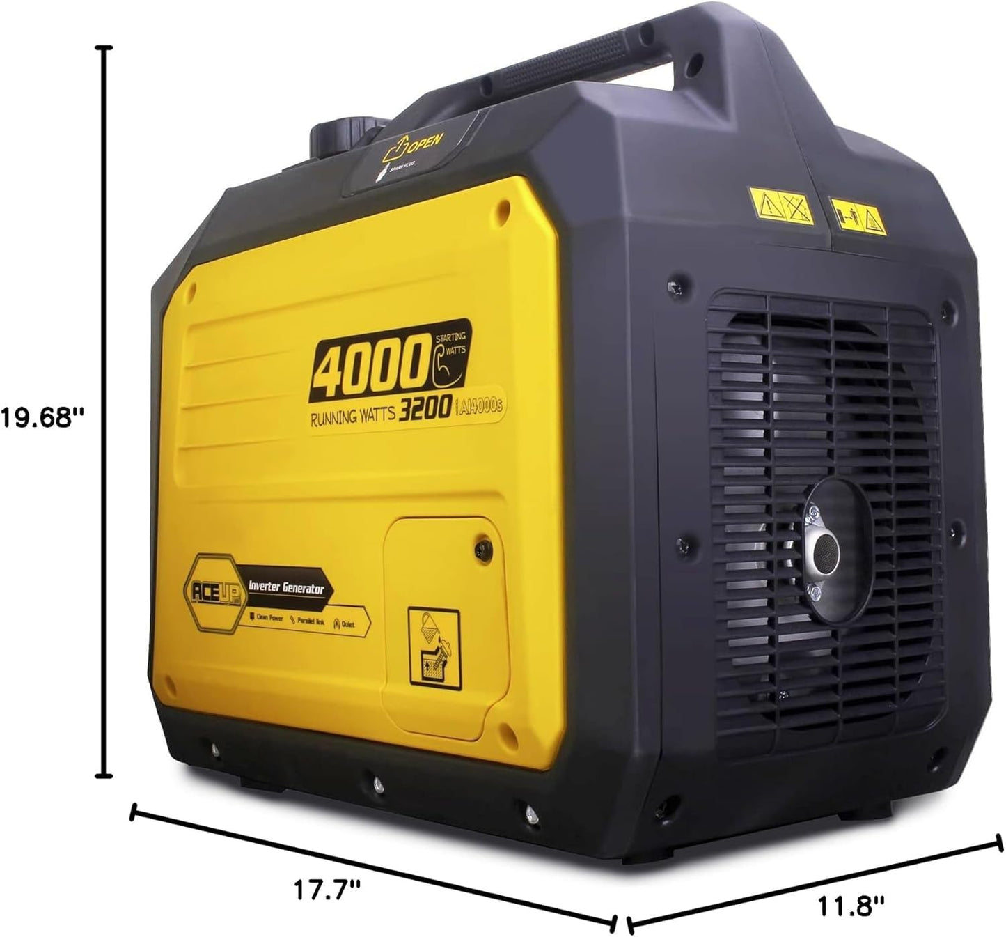Aceup Energy 4000 Watt Inverter Generator Portable 149cc, Gas Powered Generator Quiet for Home, RV-Ready, EPA Compliant
