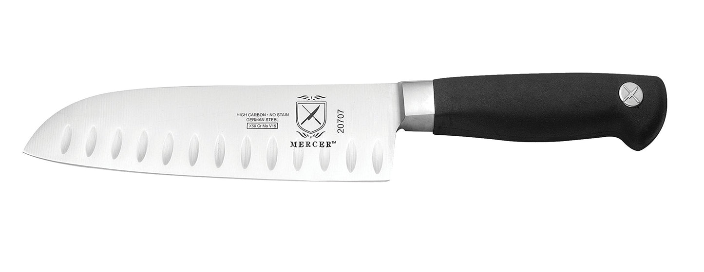 Mercer Culinary Genesis 10-Piece Forged Knife Set with Case, Steel/Black