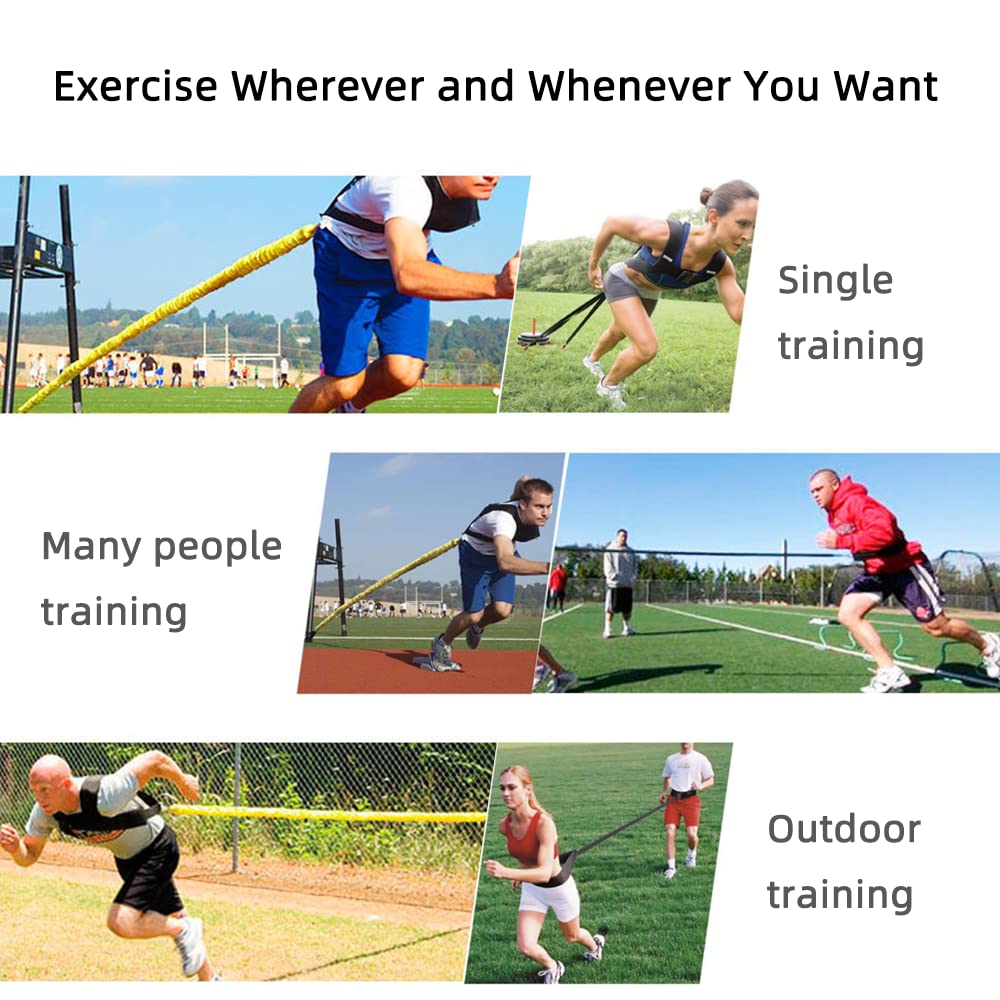 OYINDIZ Resistance Explosive Training Set Help to Improve Power, Strength, Agility, Track and Field for Football Baseball Running Basketball Multi-Directional Equipment