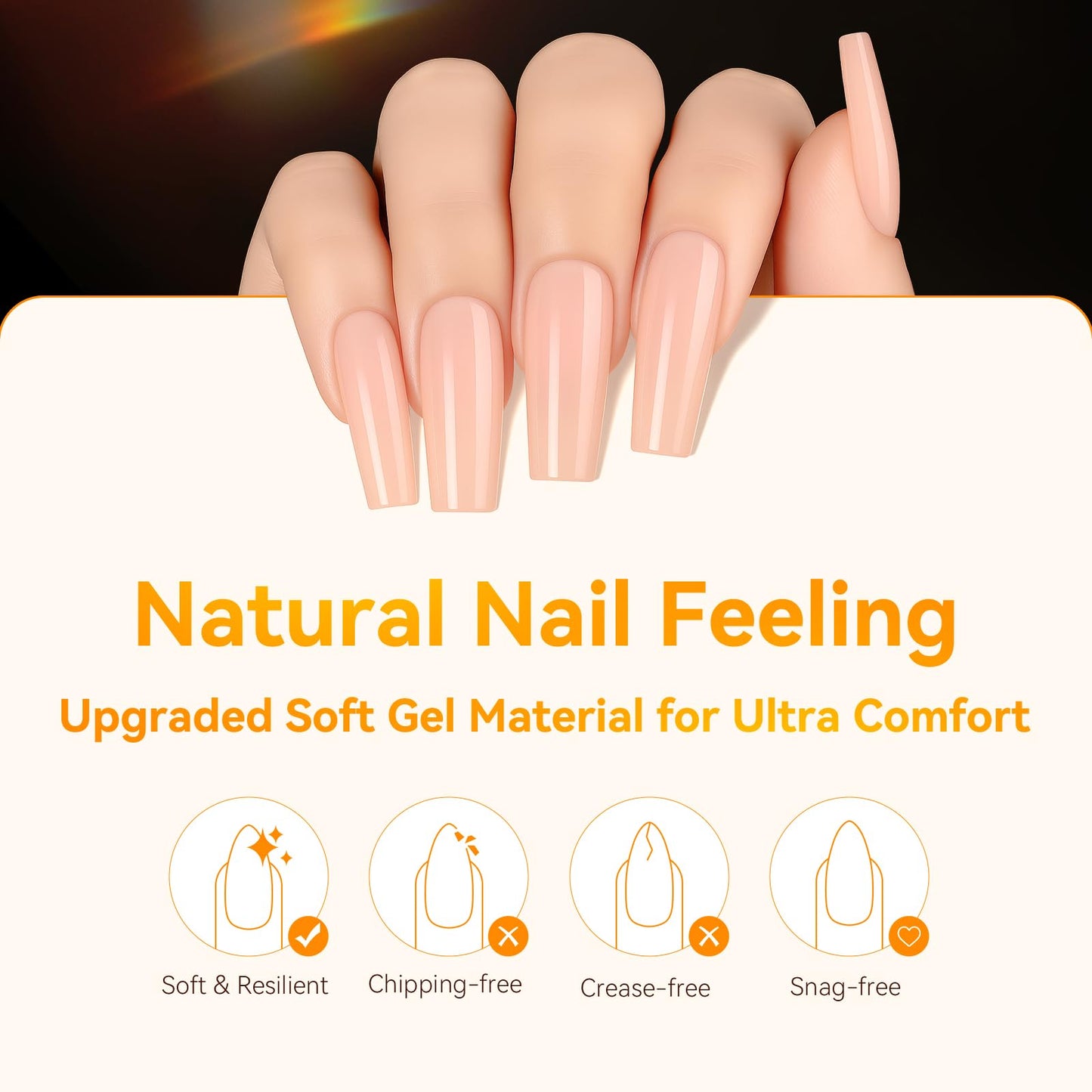 Makartt Square Nail Tips: 510pcs Full Cover Medium Square Fake Nails, 15 Sizes Soft Gel Half Matte Pre-shape Soak Off for Press on Nails DIY for Extension No Crease Acrylic Nail Manicure Salon Home