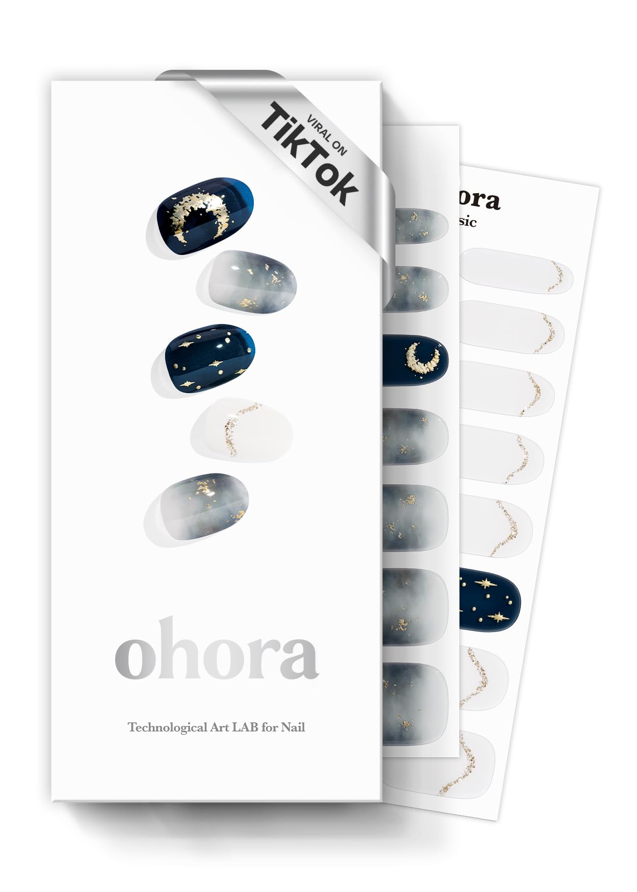 ohora Semi Cured Gel Nail Set of 2 (N Dreaming & N Moonlight) - Professional Salon-Quality Nail Care - Easy to Use, Comfortable Curing, and Easy to Remove