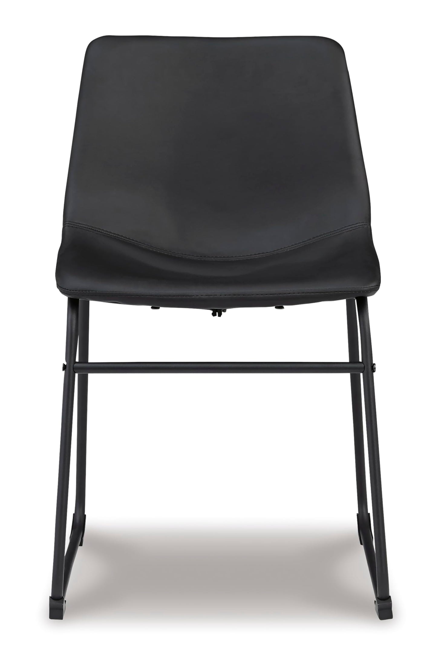 Signature Design by Ashley Centiar Mid Century Dining Room Bucket Chair, 2 Count, Black