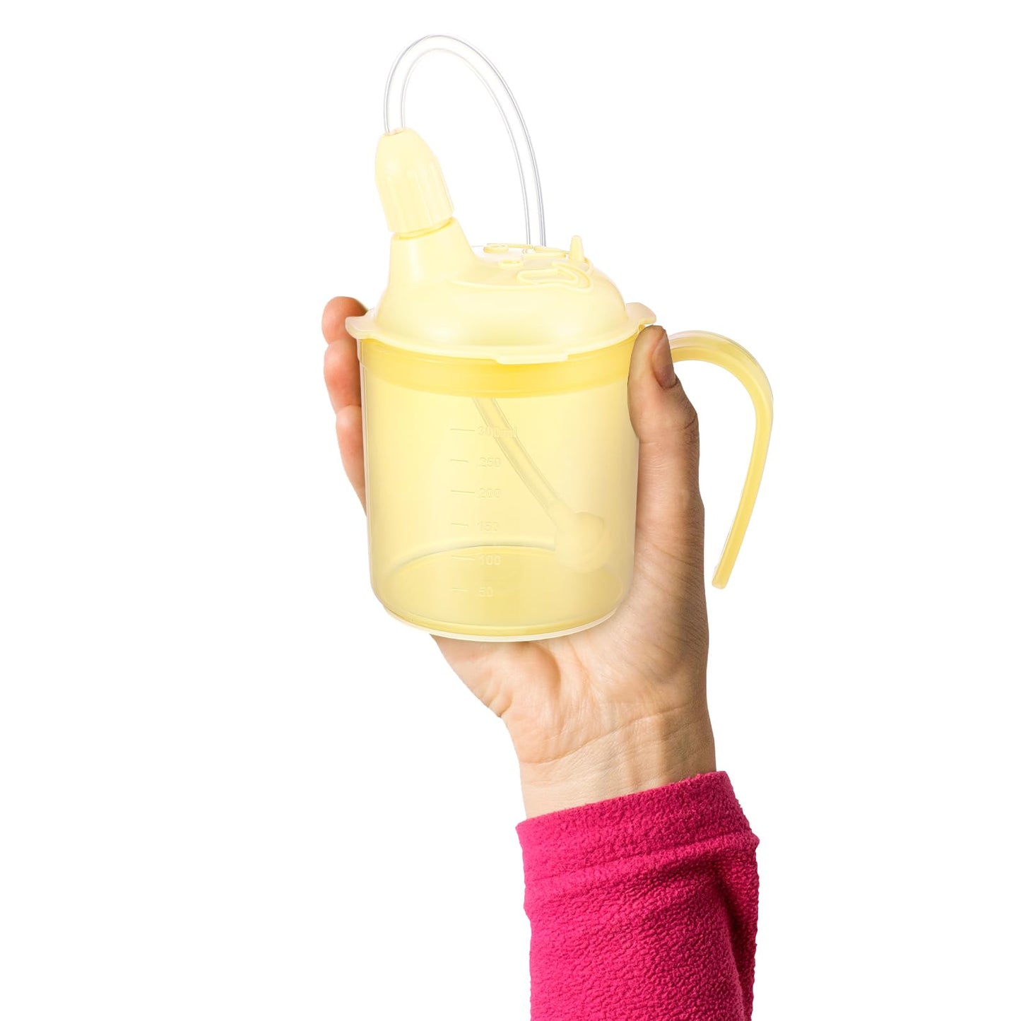 Suclain 3 Pcs Sippy Cups for Elderly 12 oz Straw Sippy Cups with 2 Handles No Spill for Adults Spill Proof Dysphagia Cup for Disabled Patients