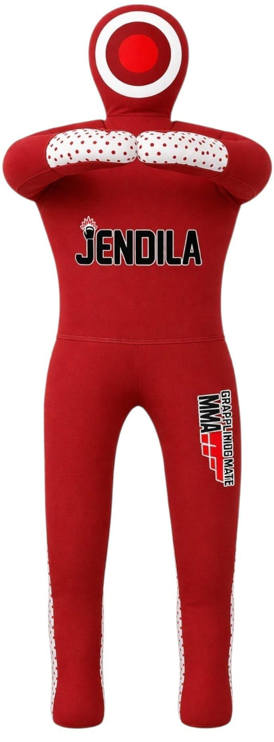 Grappling Dummy-MMA Jiu Jitsu Grappling Wrestling Dummy Made from Durable Canvas Fabrics MMA Dummy (UNFILLED-Red)