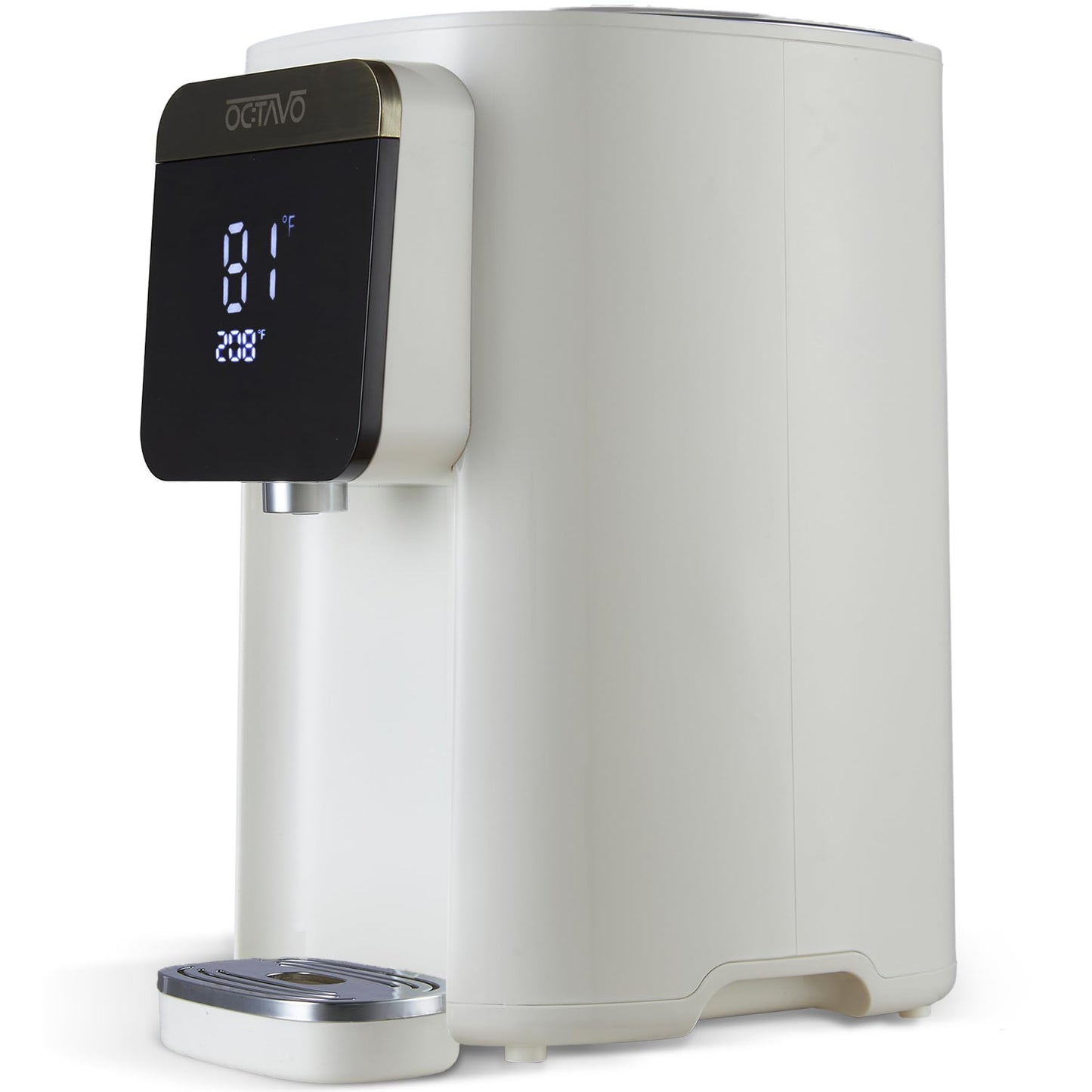 OCTAVO Water Boiler & Warmer 5 Liter, 304 Stainless Steel Water Tank, 700 Watt 6 Adjustable Water Temperature, LCD Touch Control Screen, Child Lock with Water Shortage Indicator
