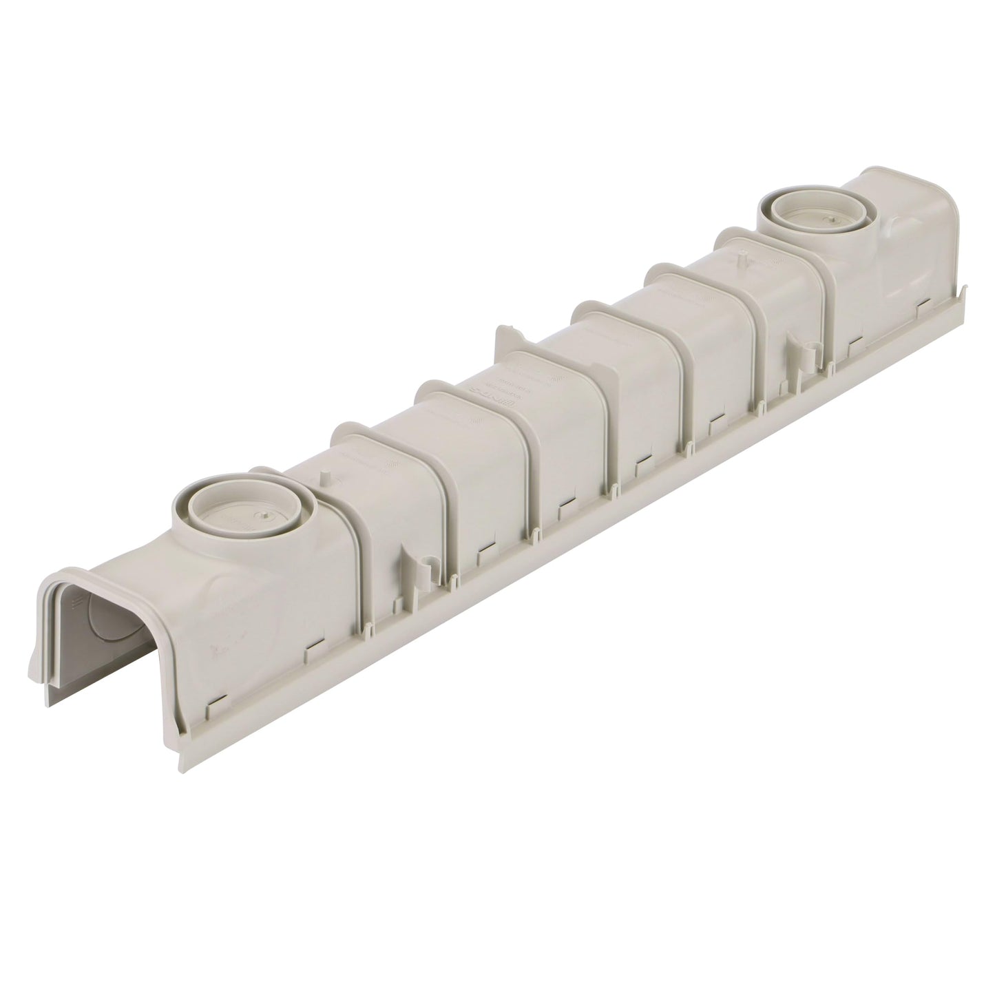 NDS Pro Series Channel Drain Kit, 5-1/2 in. X 39-3/8 in. Deep Profile Channel, Galv. Steel Grates, End Caps/Outlet, 5 in.