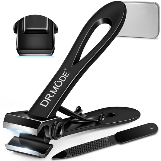 Straight Nail Clippers for Thick Nails, Heavy Duty Large Toenail Clippers for Seniors with 17mm Wide Jaw Opening, Ultra Sharp Stainless Steel Toe Nail Clippers Cutter for Men with File