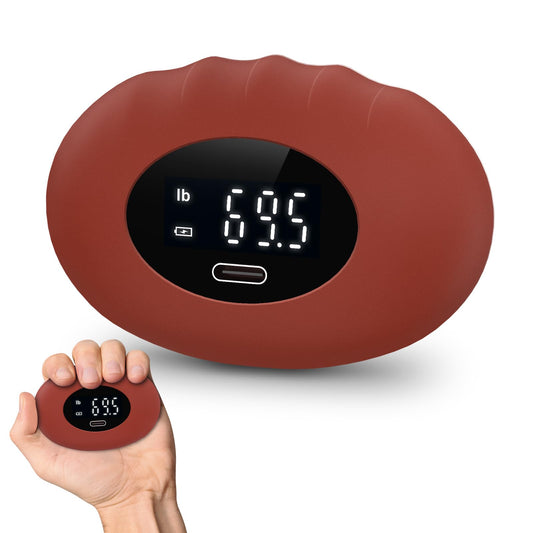AMIR Hand Grip Strength Tester Trainer, Upgraded Rechargeable Electronic Hand Dynamometer up 395 Lbs (180kg) Forearm - Gripper-Finger Grip Strengthener Exerciser for Gifts, Stress Balls for Sport Home School Use