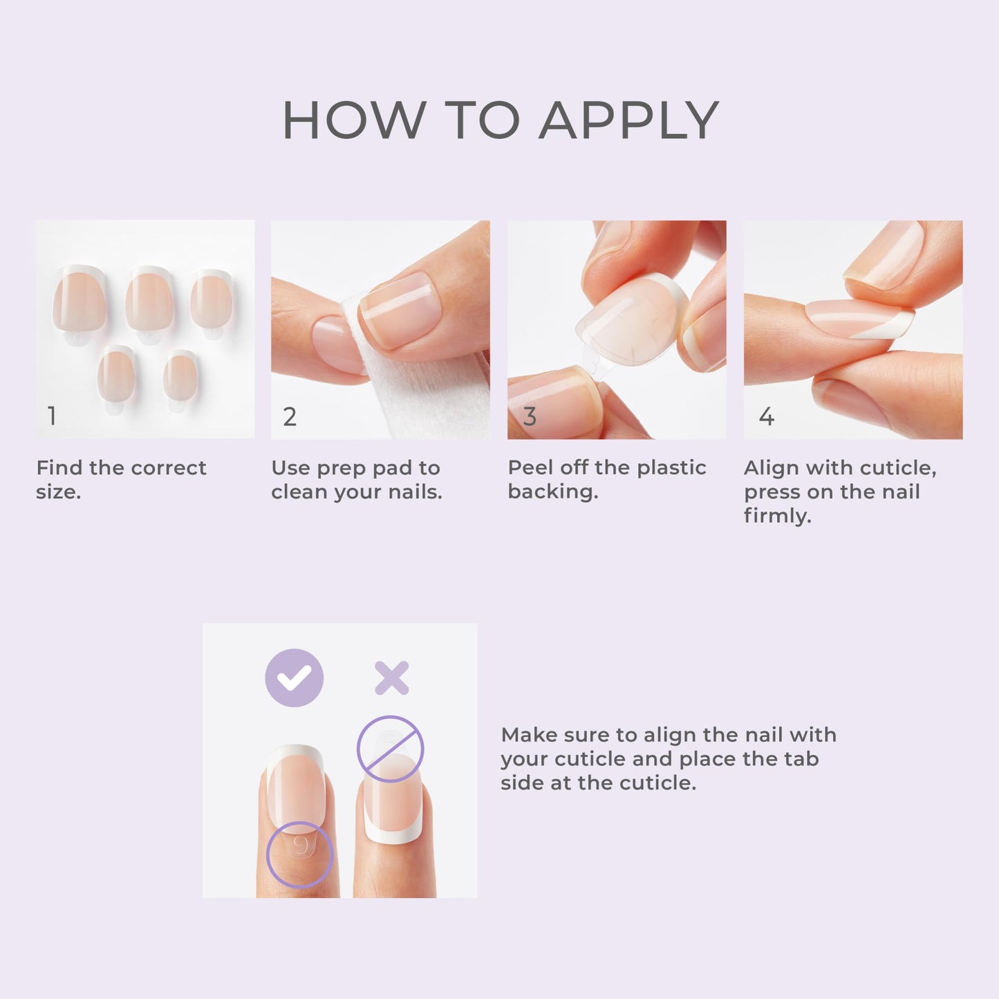 Kiss Impress No Glue Mani Press On Nails, Design, 'Soft Petals', Pink, Short Size, Squoval Shape, Includes 30 Nails, Prep Pad, Instructions Sheet, 1 Manicure Stick, 1 Mini File
