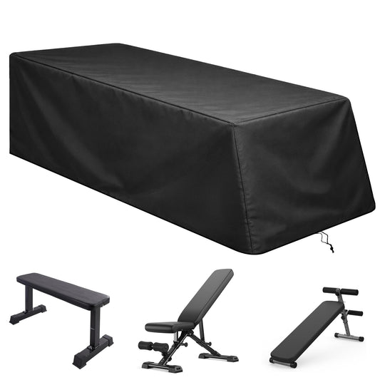 Weight Bench Cover Waterproof Heavy Duty Exercise Workout Bench Cover, Home Gym All-weather Protective Covers Fit for Sit-up Board Flat Lifting Benches and Fitness Equipment (52'' L x 60'' W x 21'' H)