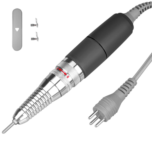Nail Drill Handpiece for UP200 Machine, Compatible with KUPA KP55, KP60, KP5000, HoMove 35000RPM Professional Electric Nail File Handle Replacement 3 Pins, Low Noise and Comfortable (Only Handpiece)
