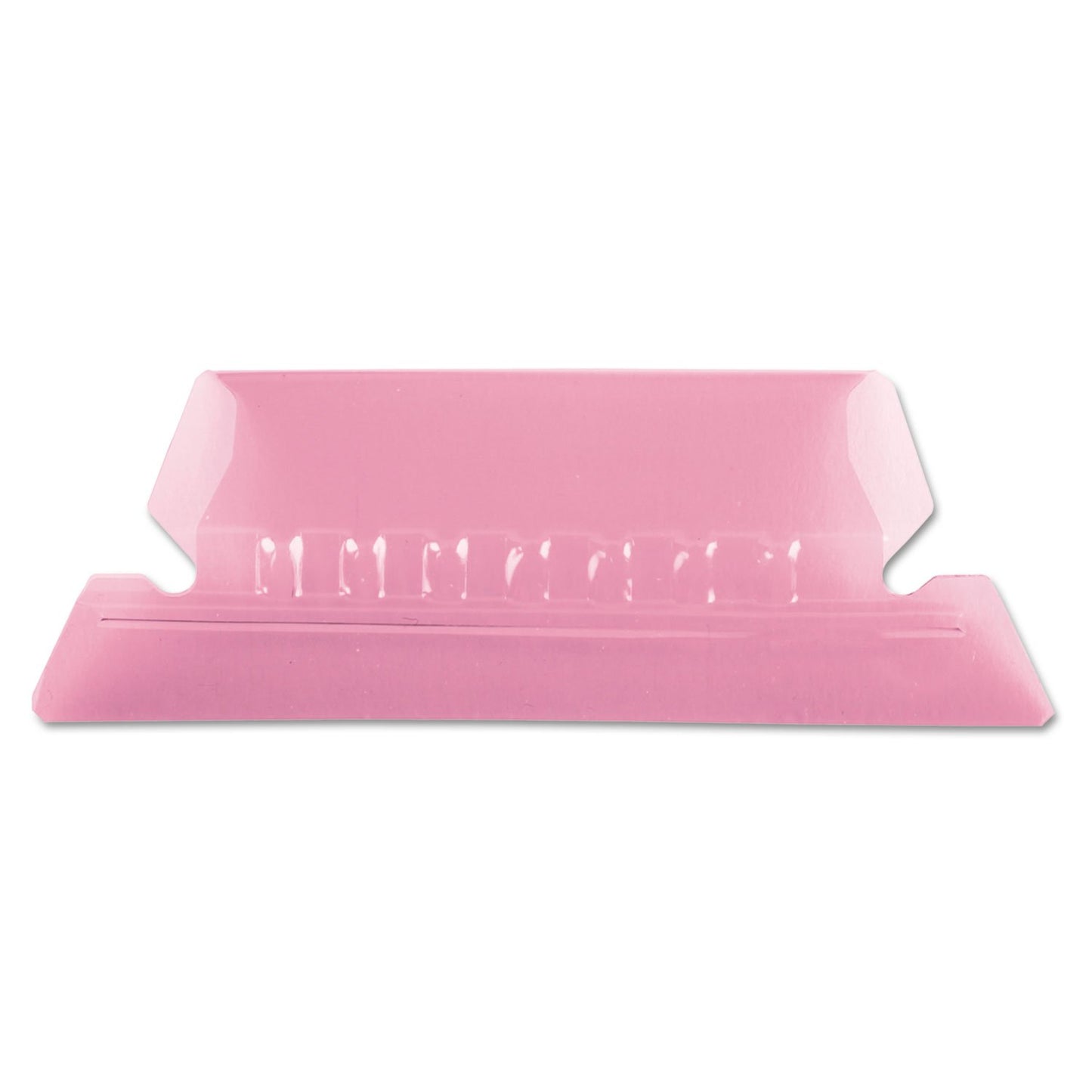 Pendaflex Hanging Folder Tabs, 2", Clear Pink, 25 Tabs and Inserts per Pack (42 PIN)