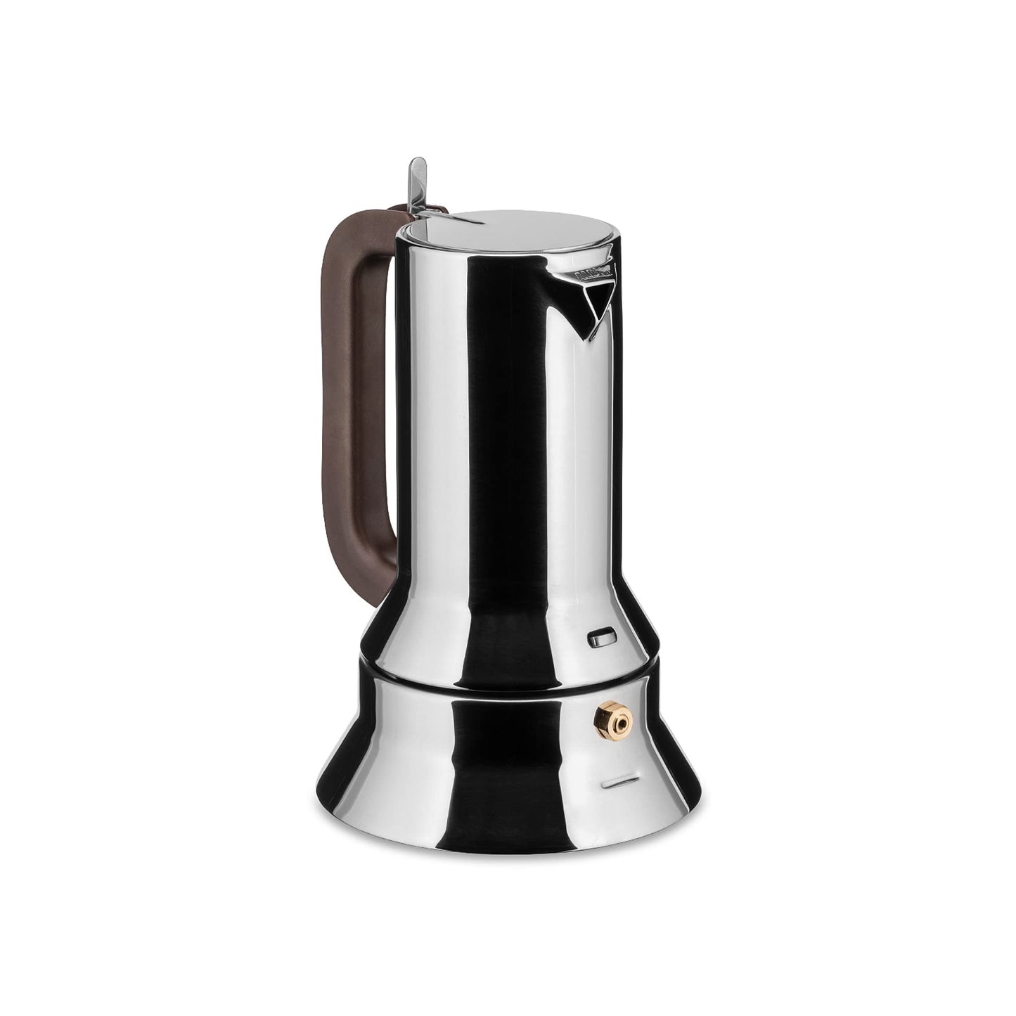 Alessi 9090/3 - Design Stovetop Espresso Coffee Maker, 18/10 Stainless Steel, Mirror Polished, 3 cups