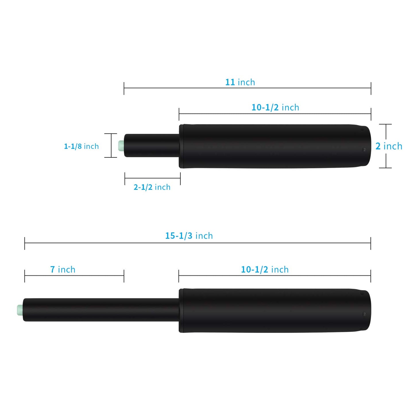 Duramont Office Chair Cylinder Replacement - Gas Lift, Hydraulic Piston - Universal Fit for All Chairs - Heavy Duty, Adjustable Height - Includes Easy Removal Tool, Installation Instructions & Gloves
