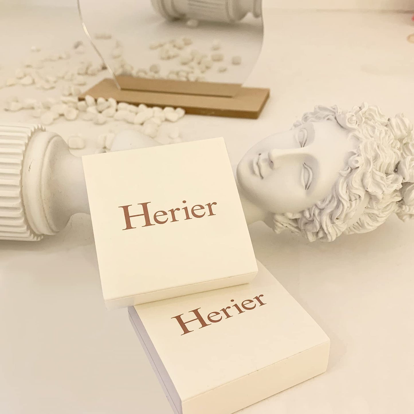 HERIER Gold Bangle Bracelets Stack for Women Trendy 14K Gold Plated Bead Chain Bracelets Set Jewelry for Women Non Tarnish