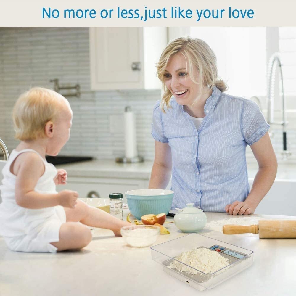 Digital Kitchen Pocket Scale Elegant Slim Design for Easy Storage Electronic Cooking Scale for Home/Kitchen 600G/0.01G Tare and Pcs Function
