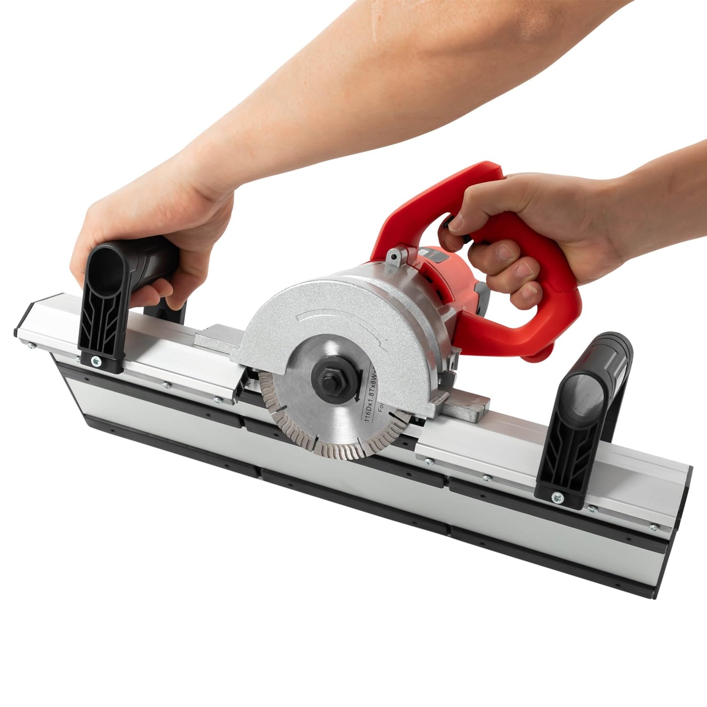 Electric Tile Chamfering Machine 45 Degree Handheld Ceramic Tile Cutter, 1200W High Precision Electric Tile Bevel Cutter Chamfering Tool with Aluminum Base Plate for Ceramic Marble Tile