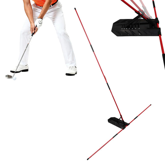 Pro Golf Alignment Sticks Holder, Golf Swing Plane & Path Training Aid Posture Alignment Trainer Equipment for Beginners Enthusiasts & Golfers Practice of All Ages