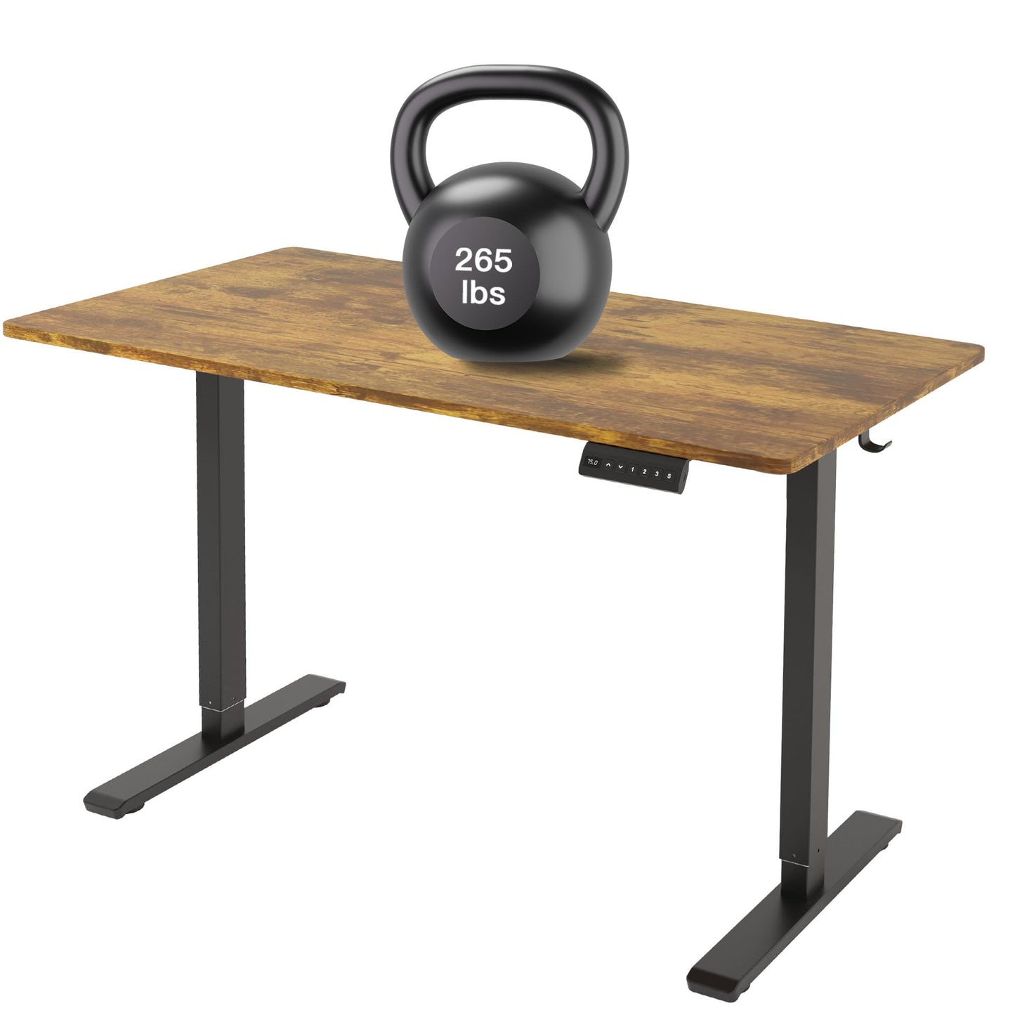 PrecieuxFoyer Dual Motor Standing Desk Frame, Electric Adjustable Legs with Memory Presets, Stand Up Desk Frame Workstation, with Cable Management Tray, 2pcs Headphone Hook, for Home Office