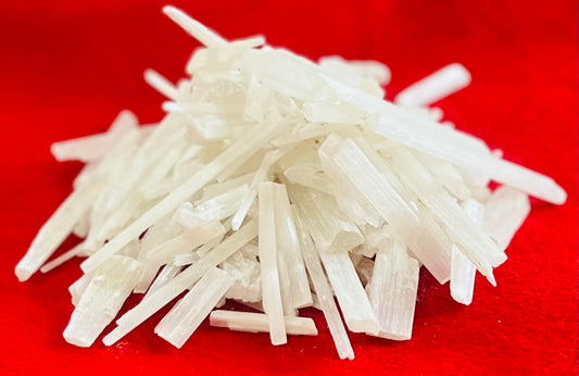 Indian Consigners Natural Crushed Polished Tumbled Gem Stone Chips, Decoration & Healing Crystals (Selenite)