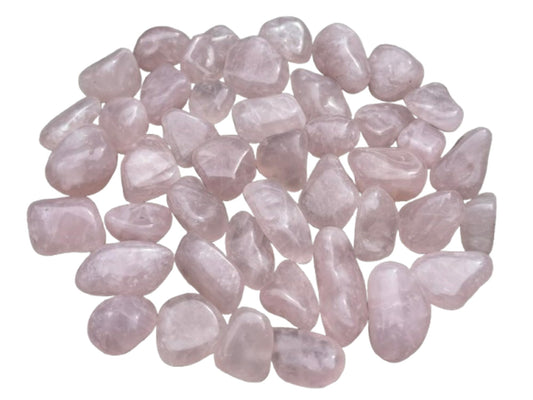 GAF TREASURES 5 Pcs Tumbled Rose Quartz Stones, Polished Quartz Healing Crystals
