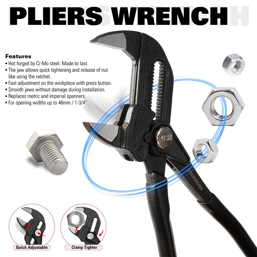 STARWORK TRUE MECHANIC™ 169-Piece Mechanics Tool Set, Professional, Metric