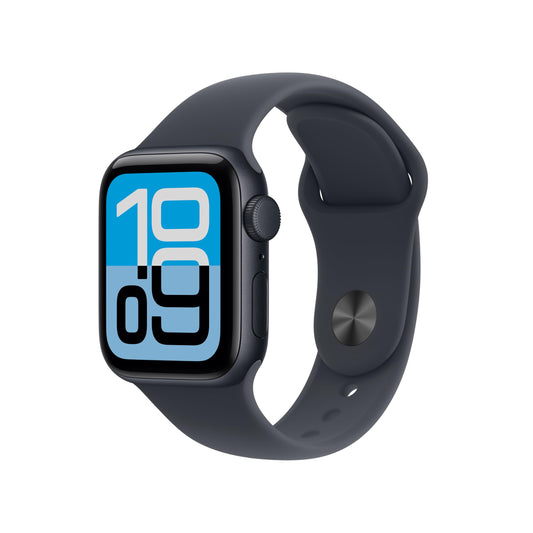 Apple Watch SE 3 [GPS 40mm] Smartwatch with Midnight Aluminum Case with Midnight Sport Band - S/M. Fitness and Sleep Trackers, Heart Rate Monitor, Always-On Display, Water Resistant