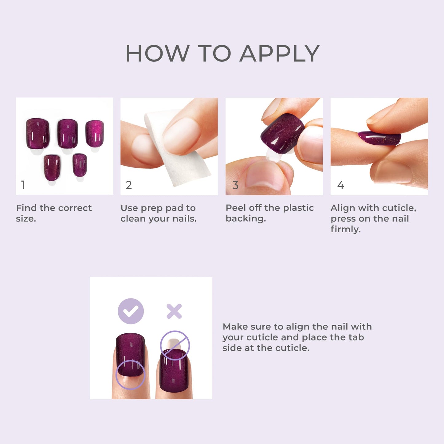 Kiss Impress No Glue Mani Press On Nails, ColorFX, 'Blissful Radiance', Brown, Short Size, Oval Shape, Includes 30 Nails, Prep Pad, Instructions Sheet, 1 Manicure Stick, 1 Mini File