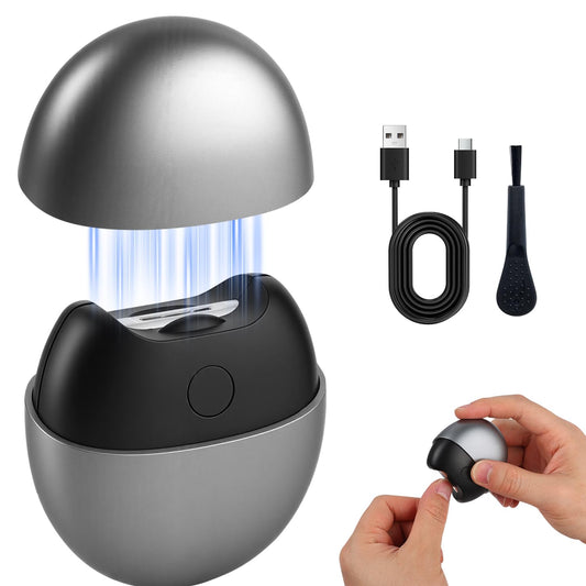 3 in 1 Automatic Electric Nail Clipper, 2026 New Electric Fingernail Trimmer with Light, 2 Speeds, Magnetic Cover, Nail Scraps Storage, Electric Toenail Clippers for Seniors Adults (Gray)