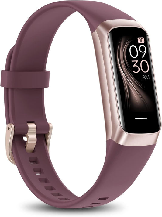 Fitness Tracker with Heart Rate/Blood Oxygen/Sleep Monitor, 20+ Sports Modes Smart Watches for Women/Men, Activity & Step Tracker Smart Watch for Android/iOS Phones (Bordeaux)